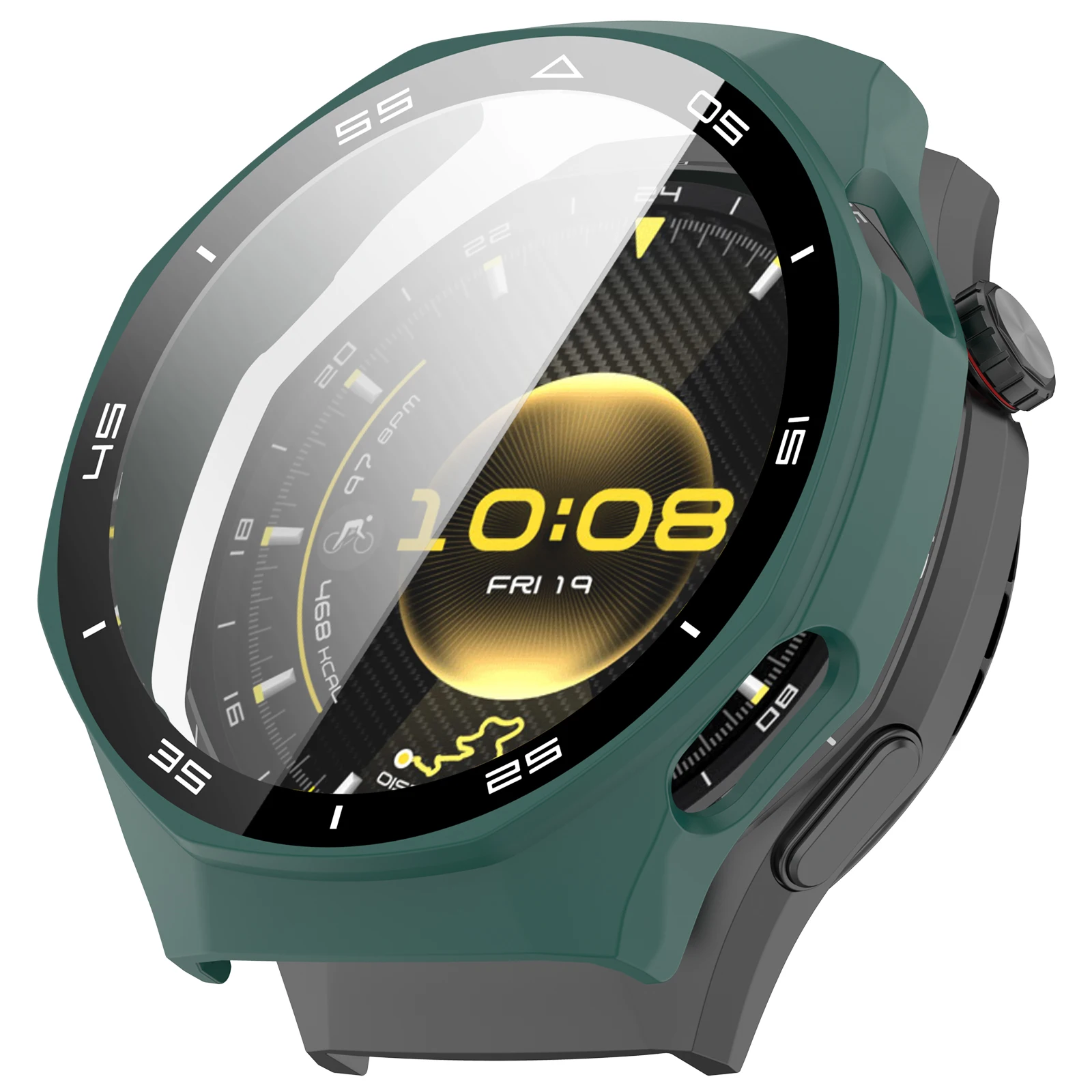Full Protective 2-in-1 Watch Case with Tempered Glass Film Cover