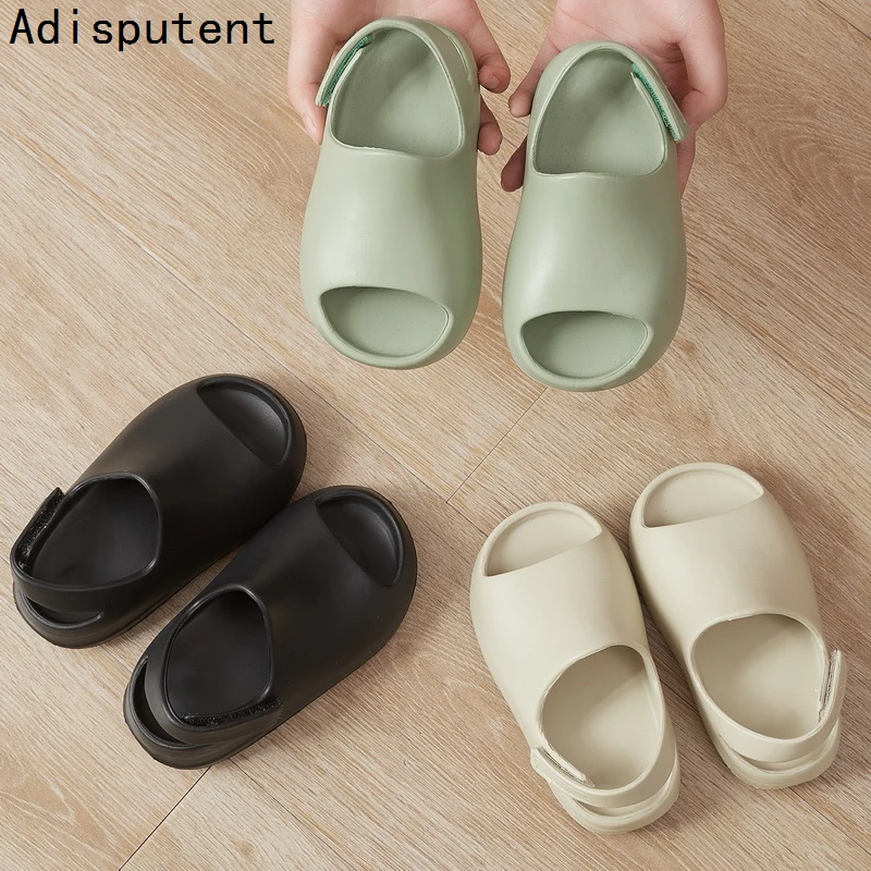 Kids Slippers Kids Sandals Summer Slippers For Kids Sandals Baby Toddler Boys Girls Shoes Beach Slides Bone Resin Children Lightweight Water Shoes