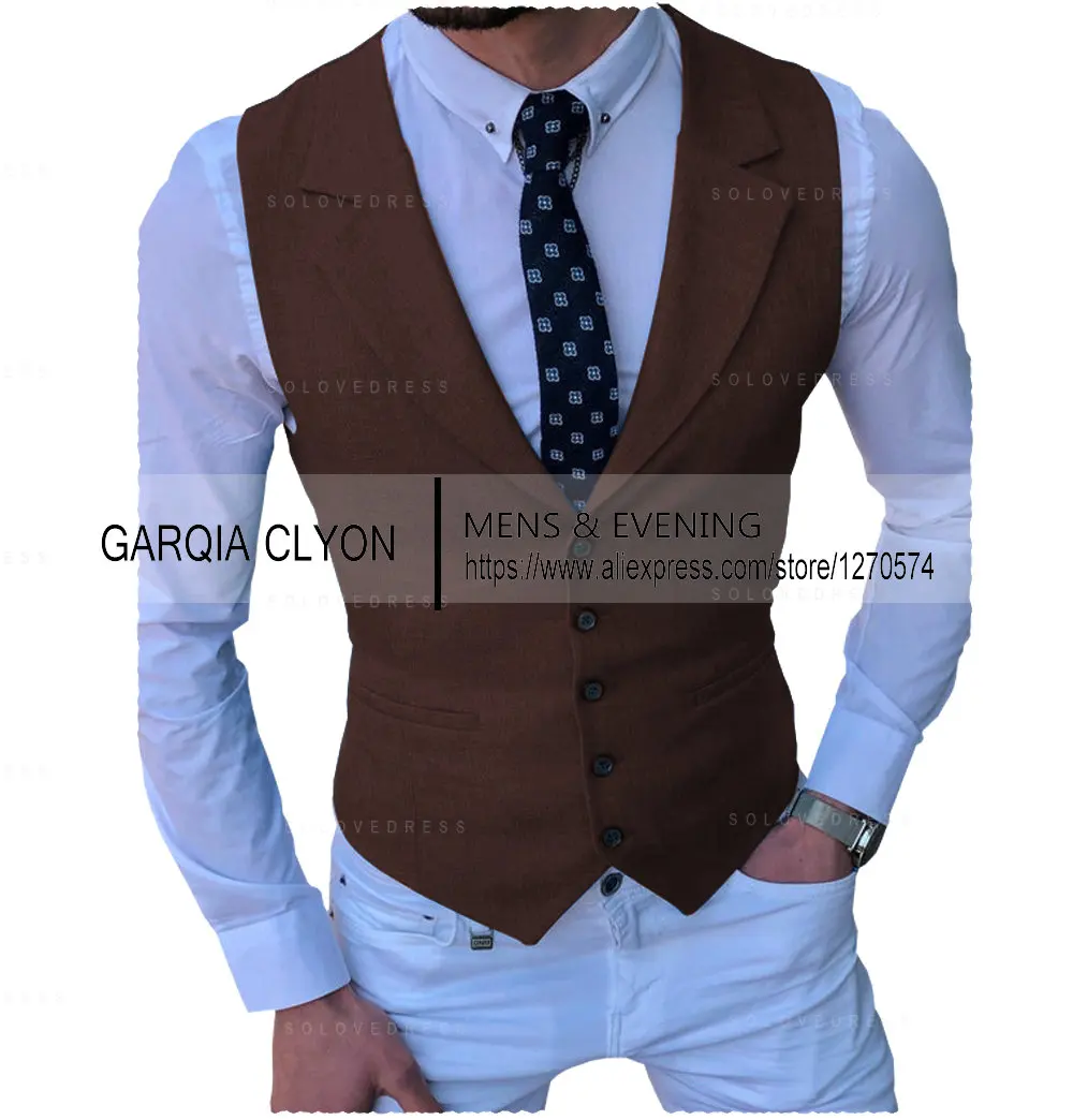 Men's Suits Vest New Arrival Classic Single Breasted Casual  Business Formal Suits Waistcoat For Jacket Groomsmen For Wedding 5