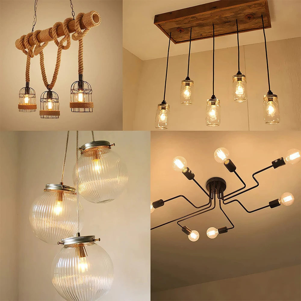 E27 빈티지 LED 필라멘트 전구 A19 220V 웜 화이트 2700K 레트로 에디슨 전구 9W 12W 투명 유리 1800LM 1200LM 램프 전구