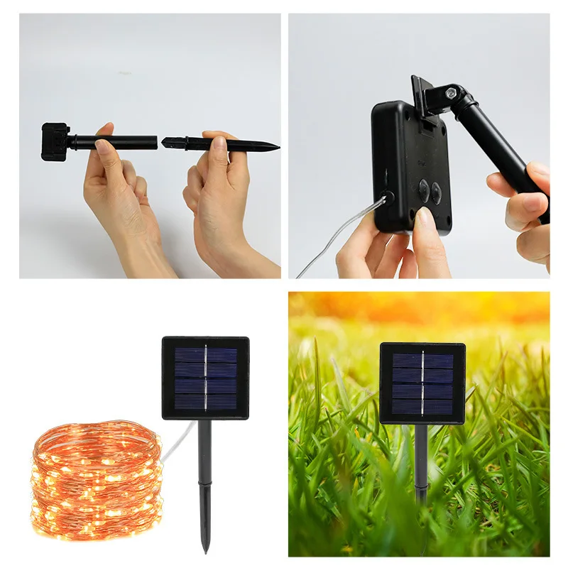 Solar Led Fairy Light Outdoor Festoon Led Waterproof Garland String Lights Christmas Party Garden Solar Lamp Decor 7M/12M/22/32M