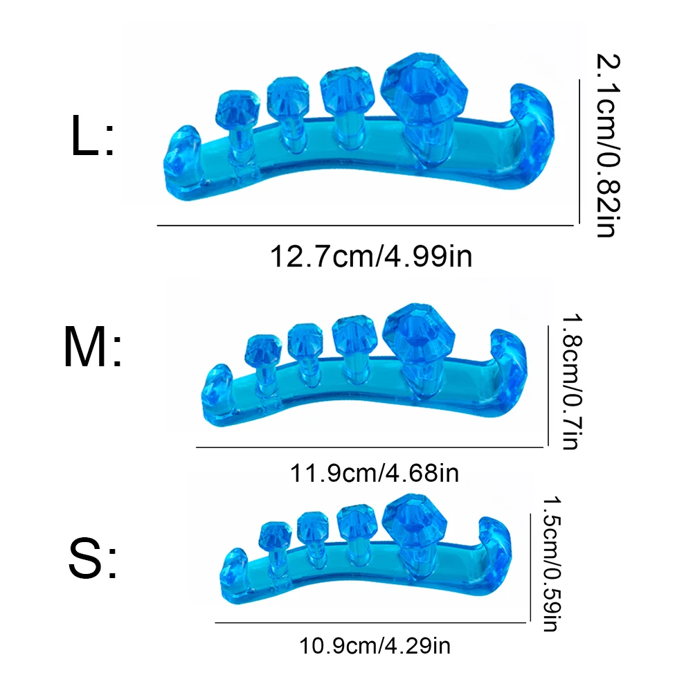 Silicone Toe Separator Toenail Divider Stress Relief Orthopedic Toe Spacer Bunion Corrector for Plantar Fasciitis Bunion