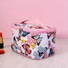 Fashion Printing Butterfly Cosmetic Bag Large Capacity Portable Travel Wash Toiletry Storage Bag Ladies Manicure Tools Handbag 3