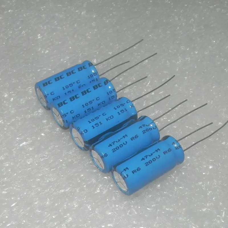 

10PCS/LOT BC 151 200V47UF Fever Filtering Cathode Aluminum Electrolytic Capacitor