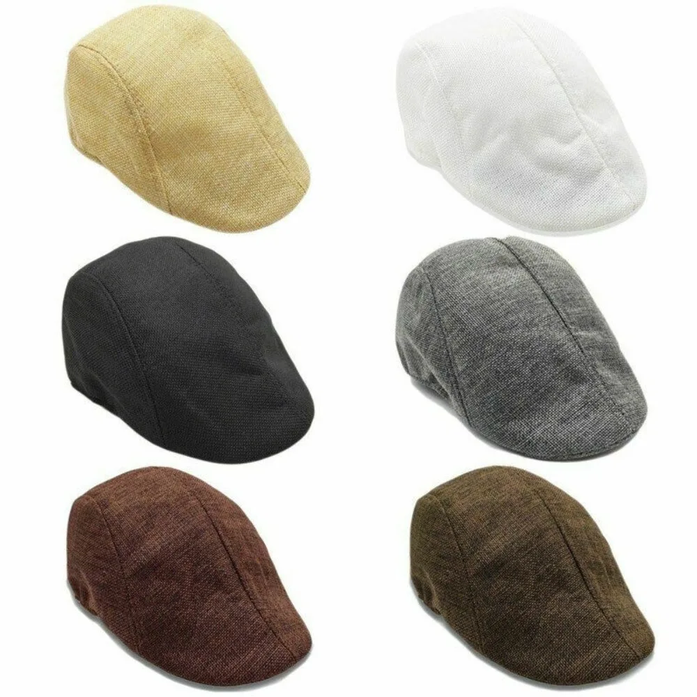 Unisex Golf Driving Hat Men Beret Unisex Men Flat Cap Hat Vintage Golf Driving Sun Outdoor Sun