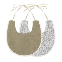 J15U Muslin Absorbent Saliva Towel Cloth Baby Infants Feeding Bib Soft Cotton Bandana