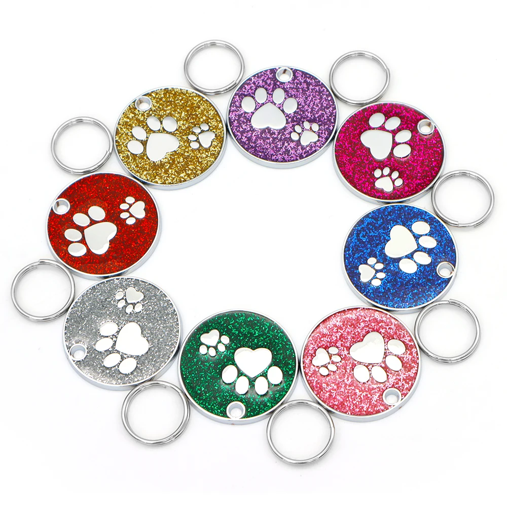 1 Box DIY Pet Keychain Necklace Making Kit with Mixed Color Dog/Cat Paw  Print Enamel Pendant Glitter Powder Charms & Jump Rings - AliExpress