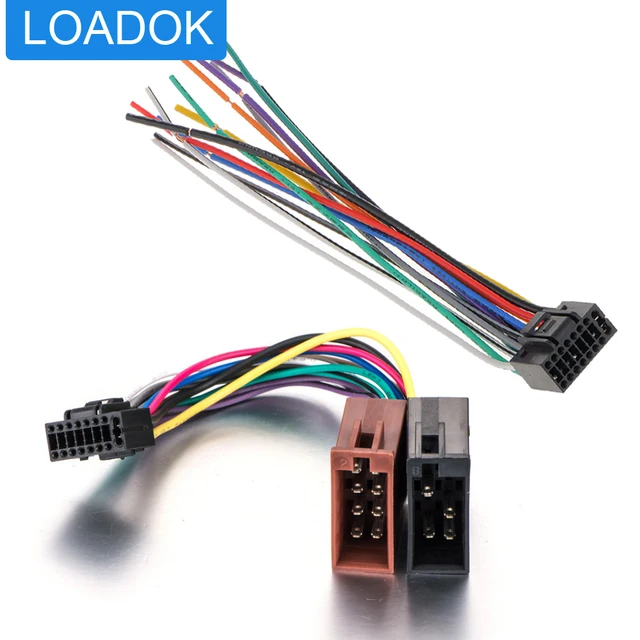 New Kenwood 2017 Into Stereo Wire Harness 16 Pin Aftermarket OEM Plug