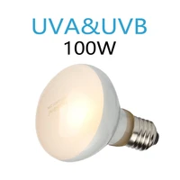 NOMOYPET 2 Pack Reptile Uvb Uva Heat Lamp Bulb For Reptiles Truly Sun-Like Bright Heat For Reptiles, Amphibian And Birds (100 W) 2