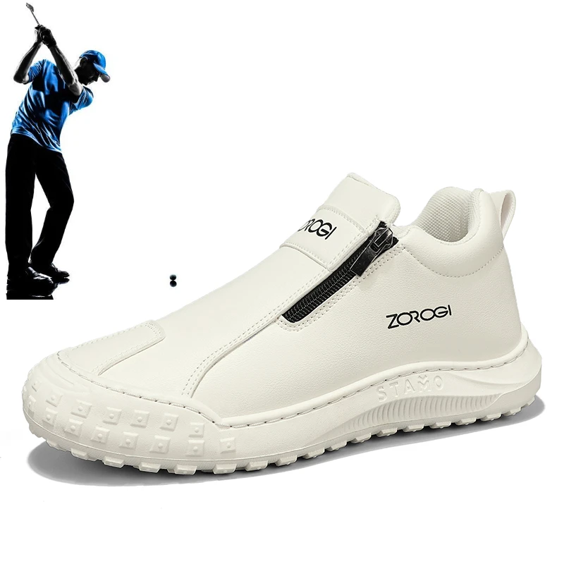 Men's Golf Shoes Fashion Casual Walking Shoes Outdoor White Black Fitness Golf Men's Running Shoes