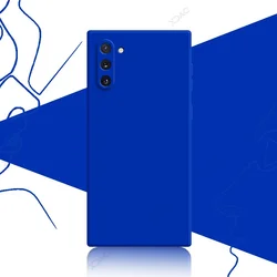Luxury Fashion Cute Soft Square Liquid Silicone Bags Case Cover - Samsung Note 20 (Klein Blue)