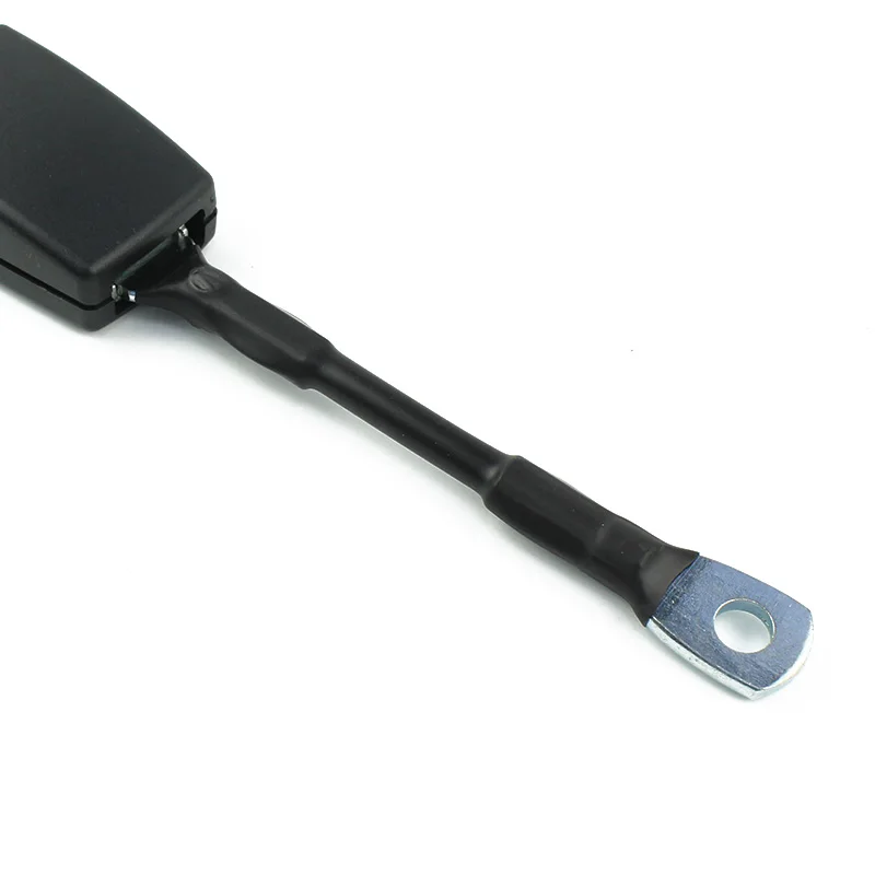 Long Stalk L=225mm Black Color 21.5mm Tongue Plastic Car Seat Belt Buckle (FED017-225)