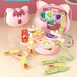 Sac à dos de voyage pour enfants, maison de jeu, cuisine, équipement médical, outil de simulation, sac d'école de déformation 
