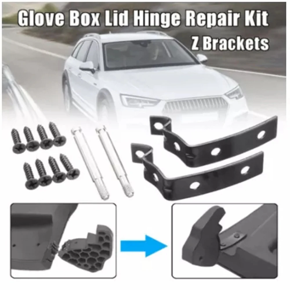 Glove Box Lid For Audi A4 S4 RS4 B6 B7 8E 2001-2008 Glove Box Lid Hinge Snapped Repair Fix Kit