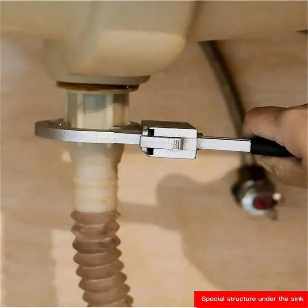 Set Kit Bathroom Shelf Open Bathrooms Accessories Spanner Sewer Hand Wrench Pipe Adjustable Large Workshop Mechanical Tools Tool