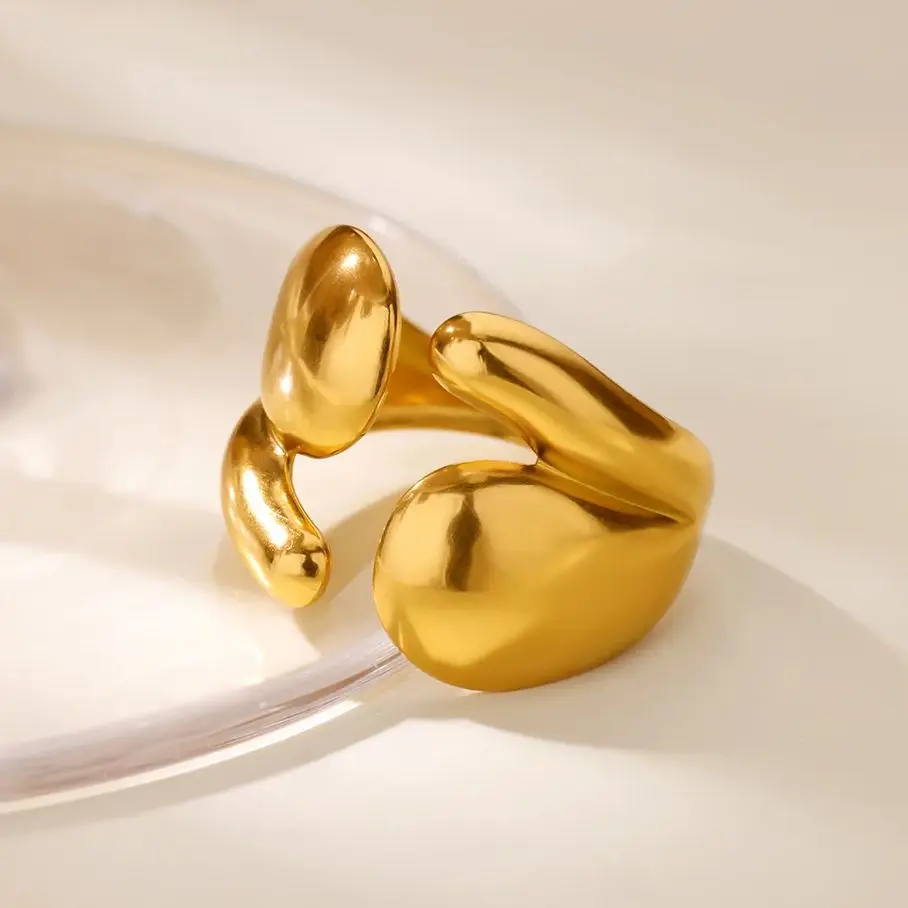 Simple Geometric Ring Stainless Steel Jewelry