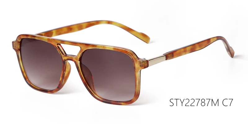 Trendy Big Pilot Sonnenbrille Frauen Männer Marke Design Vintage Braun Objektiv Schildkröte Shell Niet Rahmen Luftfahrt Shades Sonnenbrille UV – Detail 21