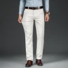 New 2024 Men's Bamboo Fiber Casual Pants Classic Style Business Fashion Khaki Stretch Cotton Trousers Male Brand Clothes 1