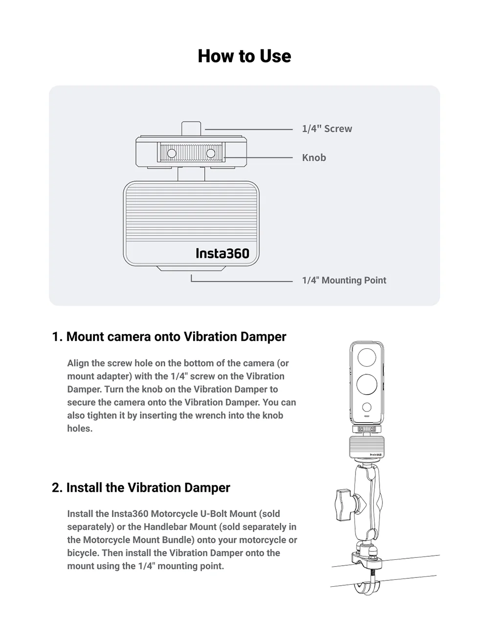 Description Picture 4 of itemOfficial & Original Insta360 Vibration Damper, Significantly reduces impact of intense vibrations on the camera.