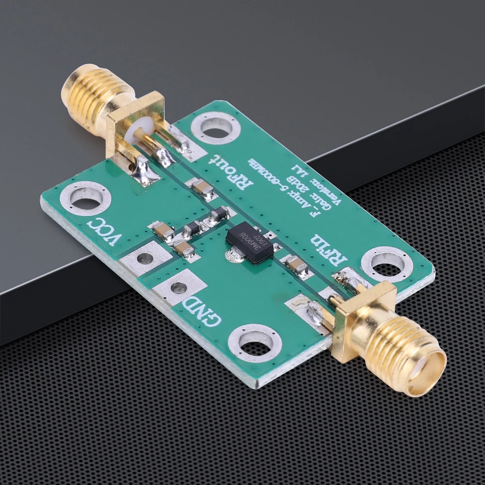 광대역 RF 신호 증폭기 모듈, 저소음 LNA, 이득 광대역 모듈, DC 3.3-6V, 20dB, 5-3500MHz