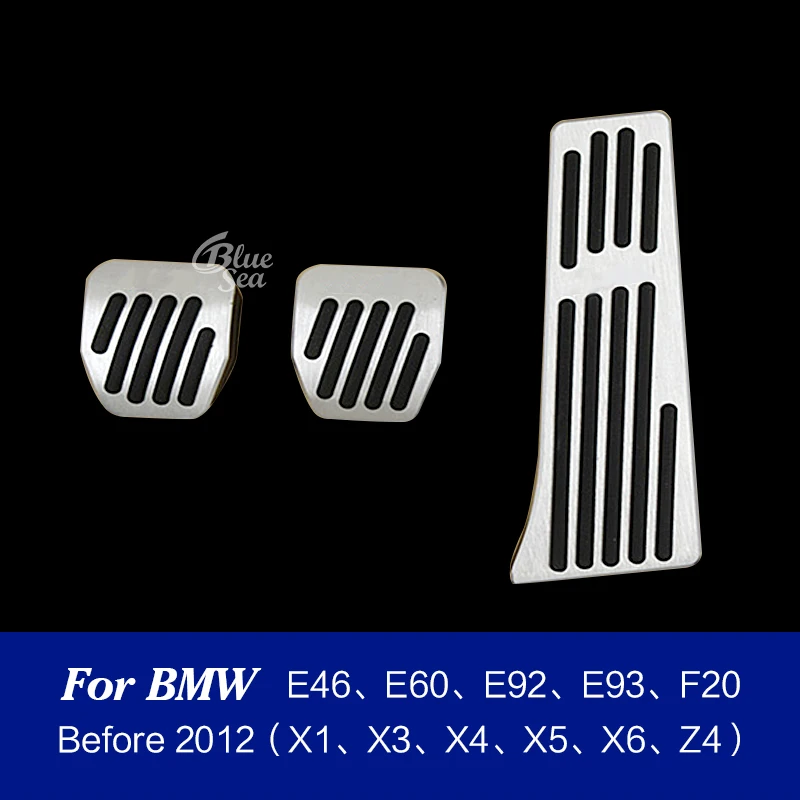 MT Car Pedals For BMW 1 3 5 7 Series E46 E36 E38 E39 E60 E61 E82 E87 E90 E92 E93 E65 F25 F26 Gas Fuel Brake Pedal Aluminum Alloy