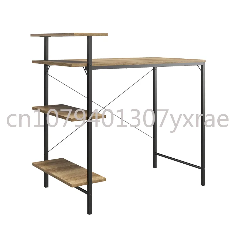 

Mainstays Side Storage Desk - Natural White Table Computer Desk