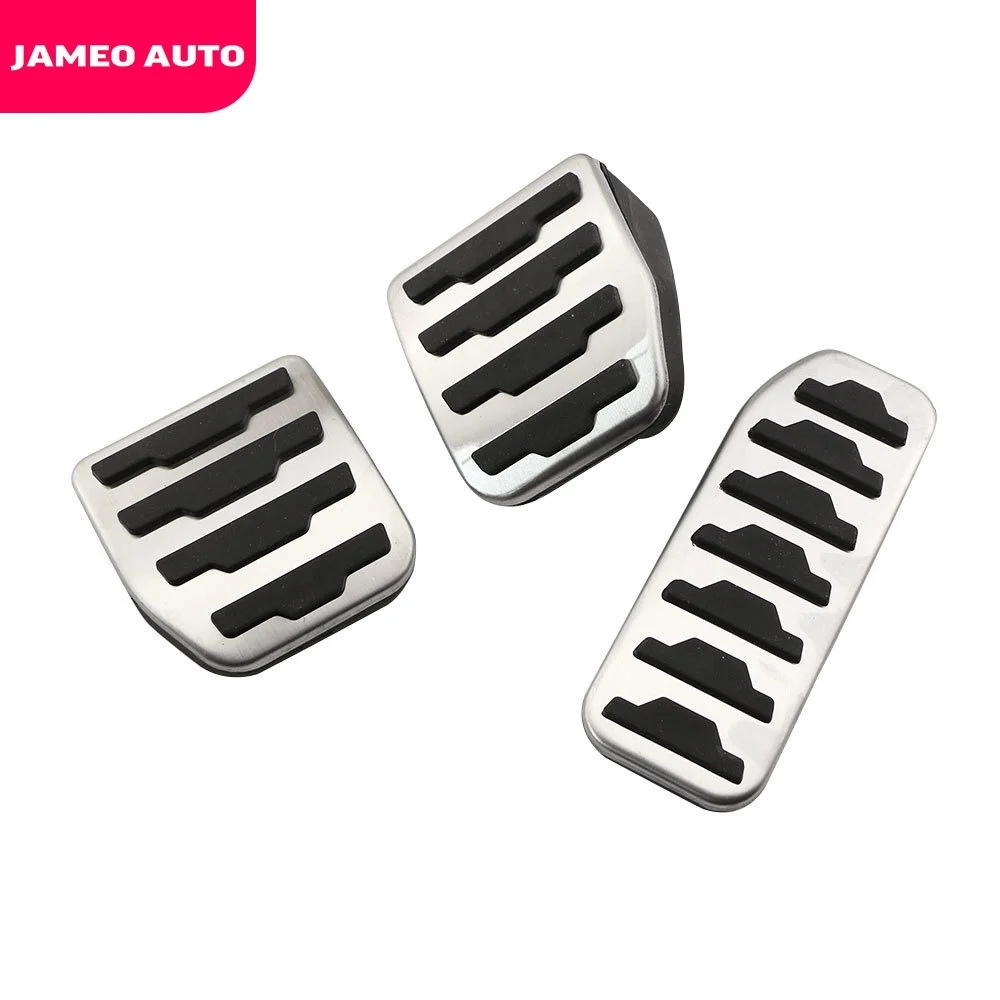 Jameo Auto Car Pedal Cover Car Pedals for Land Rover Discovery Sport for Range Rover Evoque Pedal for Jaguar F-Pace XE XF
