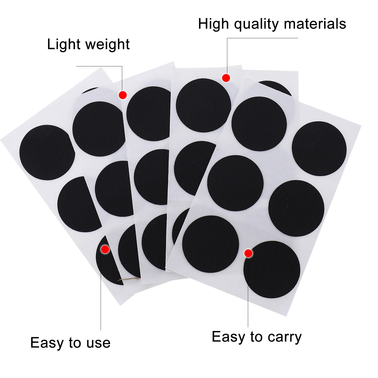 Bike Puncture Repair Patches Self Adhesive Puncture Patches Inner Tube Rubber Tire Repair Tools ( Black )