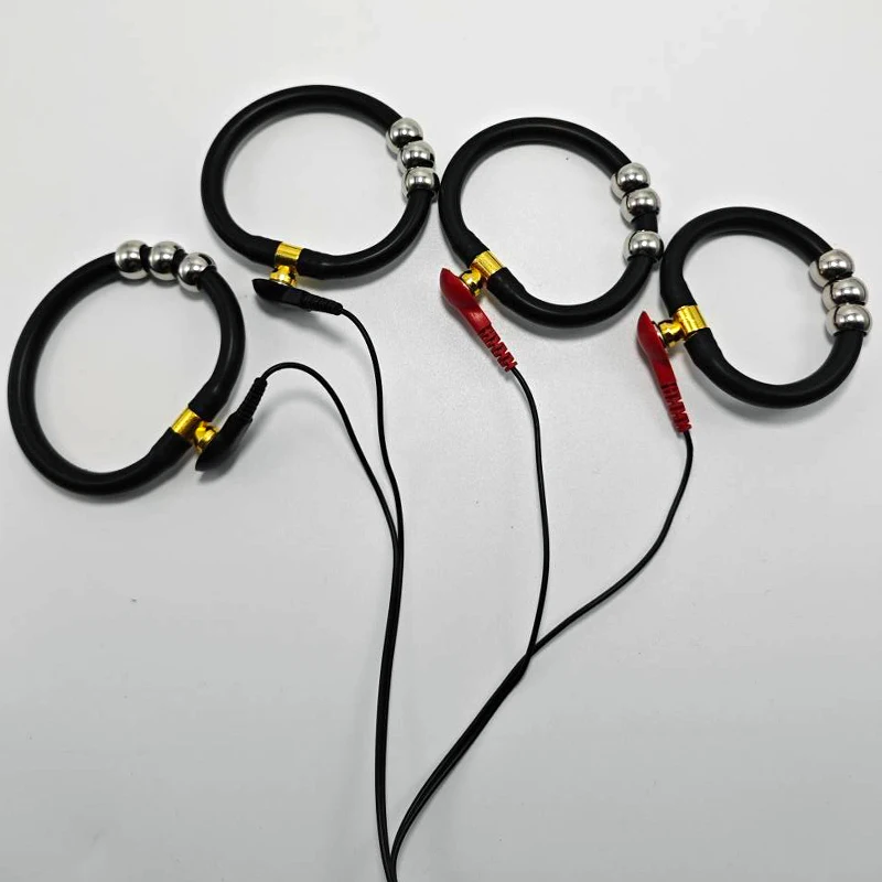 Electro sex toys 50 style E-stim electroshock accessory SM electro anal plug nipple clamp cock ring penis plug taser sex products Bdsm power box electric sex toys