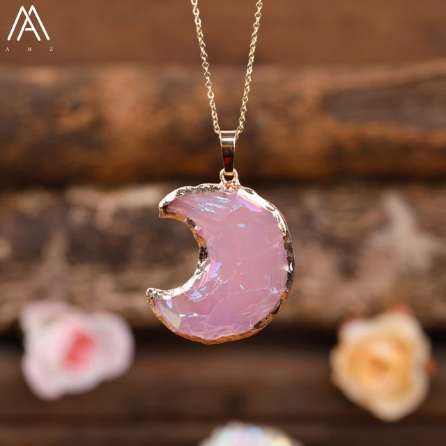 Casual Vintage Moonstone Opal Moon Pendant Necklace | Pendant necklace, Opal  moon pendant, Moon pendant necklace