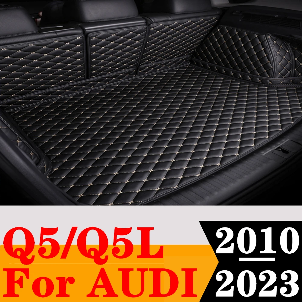 

Sinjayer Waterproof Highly Covered Car Trunk Mat Tail Boot Pad Carpet Cover Cargo Liner Fit For AUDI Q5 2010-2018 Q5L 2018-2023