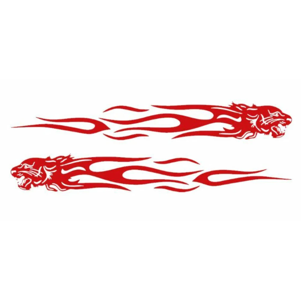 

Flame Totem Sticker 35*5CM Car Motorcycle Creative Decals Generous Fashion Reflective Replacement High Quality