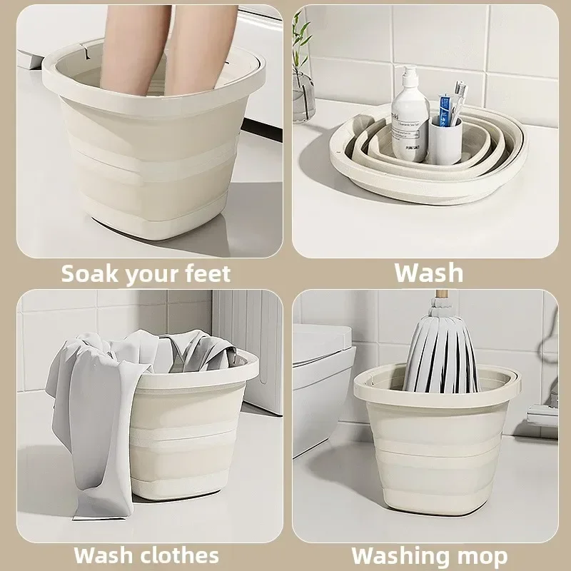 Portable Folding Bucket Space Saving Wash Basin