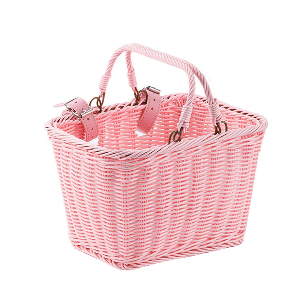 Waterproof Cute Square Bicycle Handlebar Basket with Handles