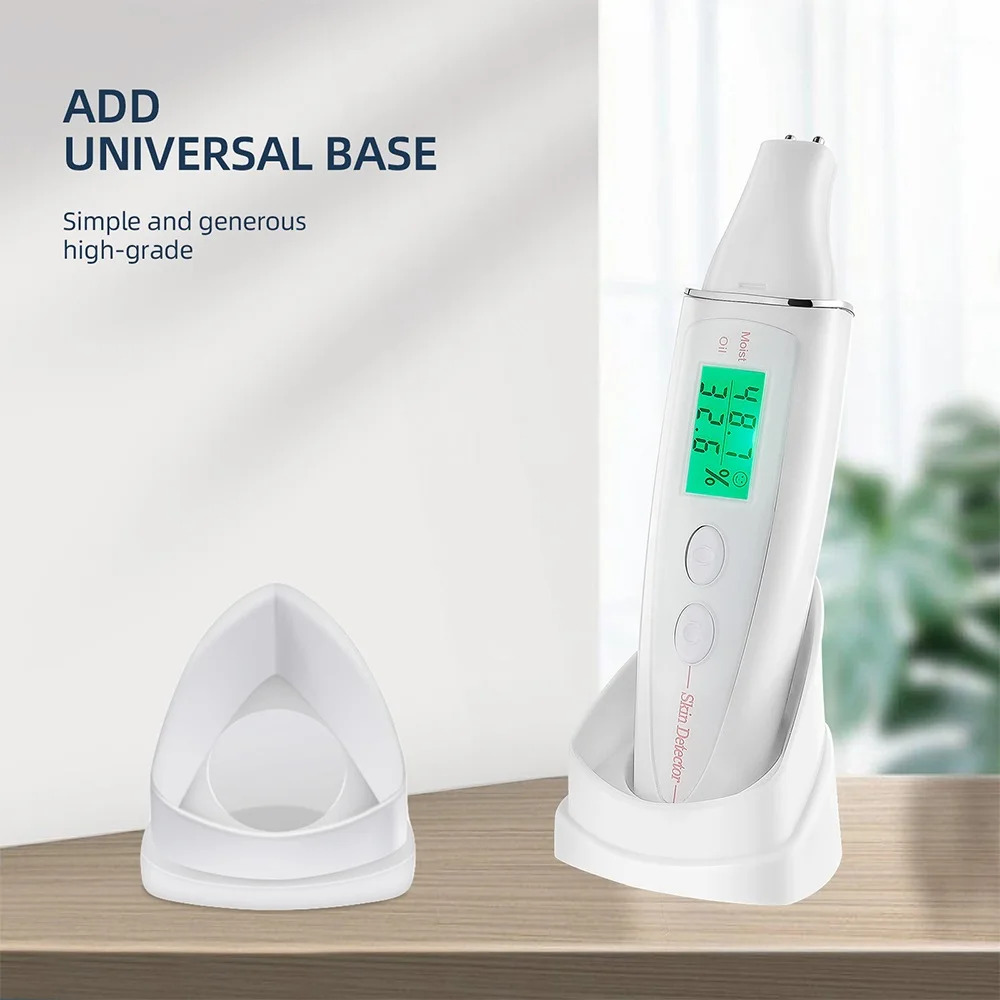 Digital Skin Tester Moisture Oil Test Meter Face Detector Facial Skin Moisture&Oil Content Skin Analyzer For Forehead Cheek