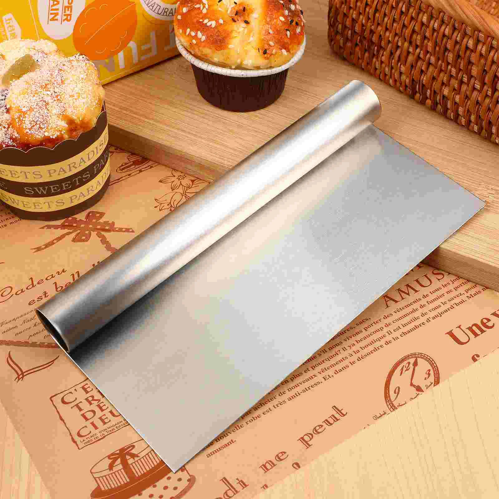 

Multi-Purpose Stainless Steel Scraper & Chopper Dough Scraper Pizza Dough Cutter Kitchen Tools Cake Bread Separator Gadgets
