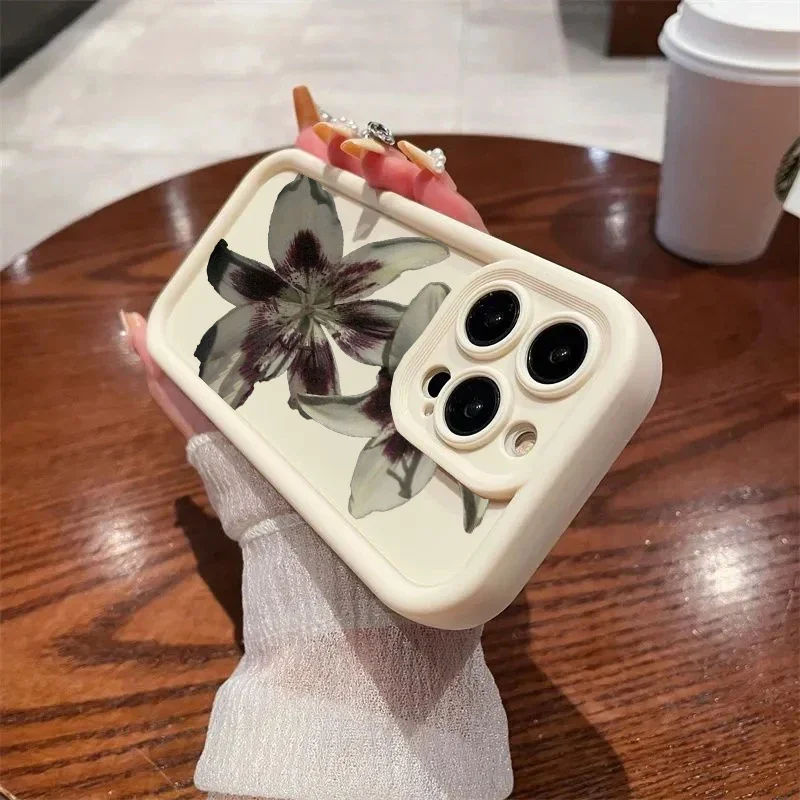 Retro Classic Oil Painting Flower Phone Case