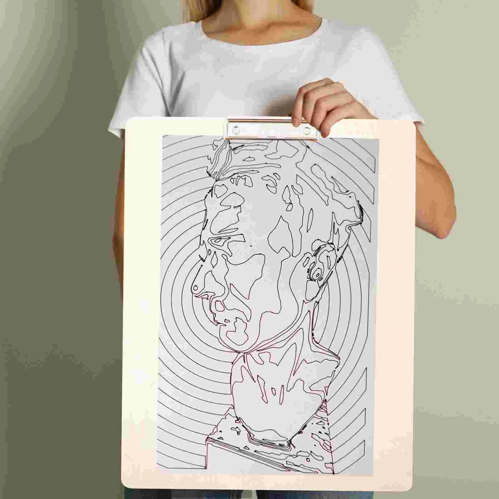 Sketchpad Clip Sketching Board Clipboards Drawing Wooden Painting for Artists Travel