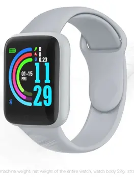 B37 Новые смарт-часы для мужчин и женщин с сенсорным экраном, спортивные фитнес-часы IP67, плавающие водонепроницаемые квадратные Bluetooth, подклю...