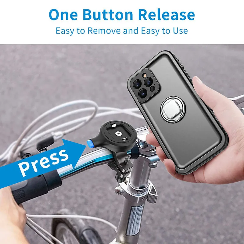 Motorcycle Bike Phone Holder Stand Bicycle Quad Lock Phone Holder Bike  Holder 360° Rotatable For Xiaomi Iphone Security Bracket - Holders & Stands  - AliExpress