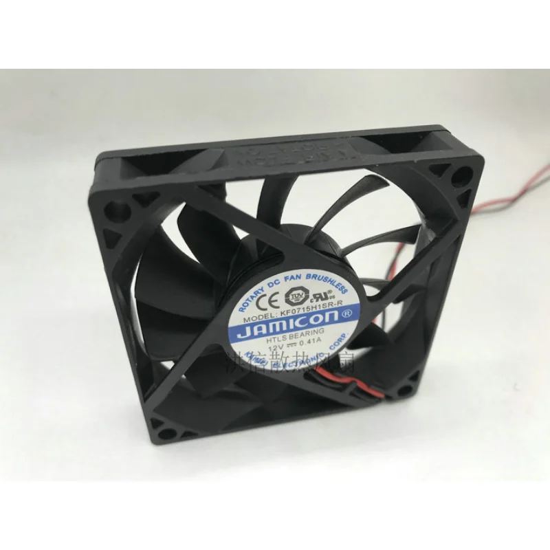 Jamicon Kf0715h1sr-r 12v 0.41a 2-wire 7cm 7015 Ventilador de Refrigeração 70*70*15 mm do Ventilador do Refrigerador da Cpu Novo - Imagem 3
