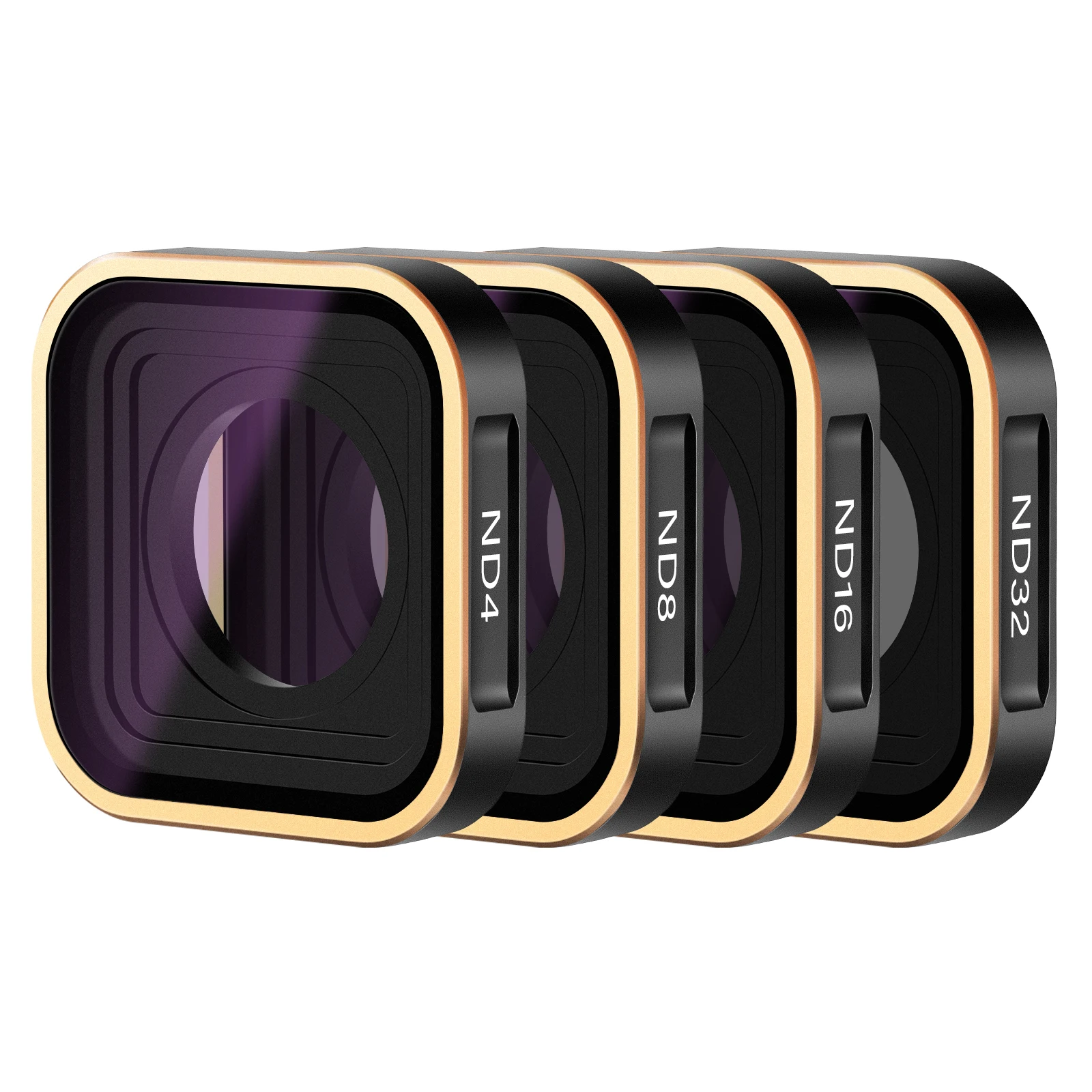 4-Pack ND4/ND8/ND16/ND32 ND Filter Set Compatible with GoPro Hero 12 11 10 9 Mul