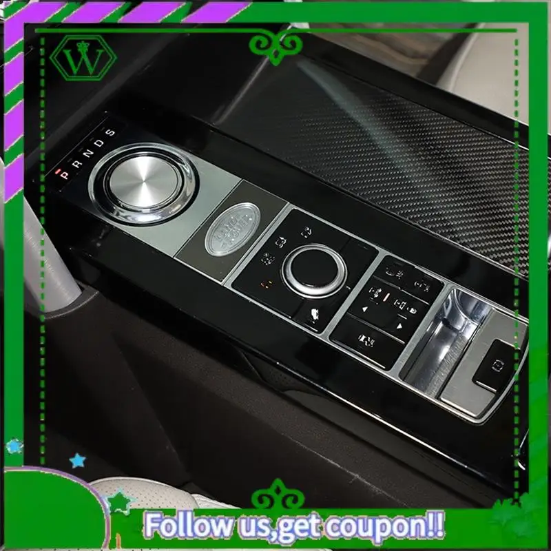 AC34-자동차 인테리어 트림 센터 콘솔 지형 모드 조정 버튼 스티커 랜드 로버..
