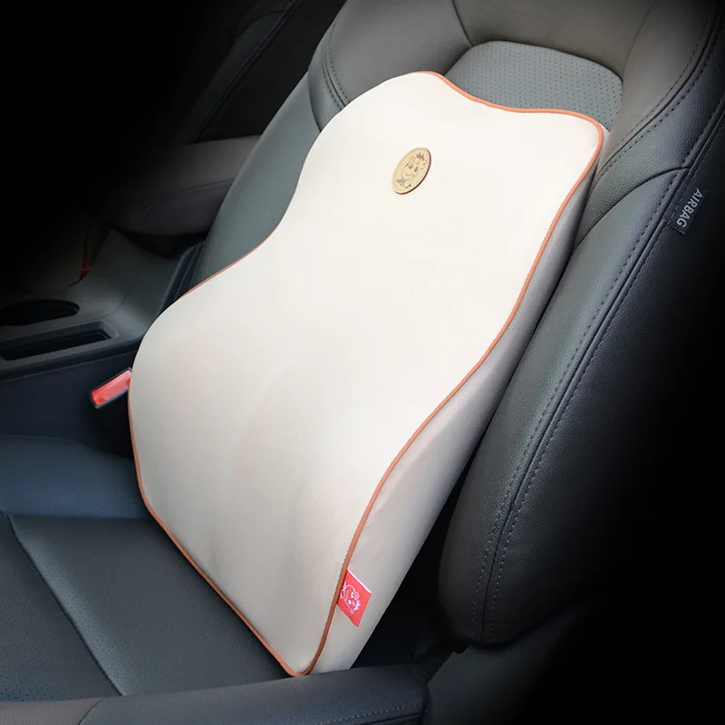 Car Lumbar Support Pillow, Memory Foam Backrest Pillow For Car