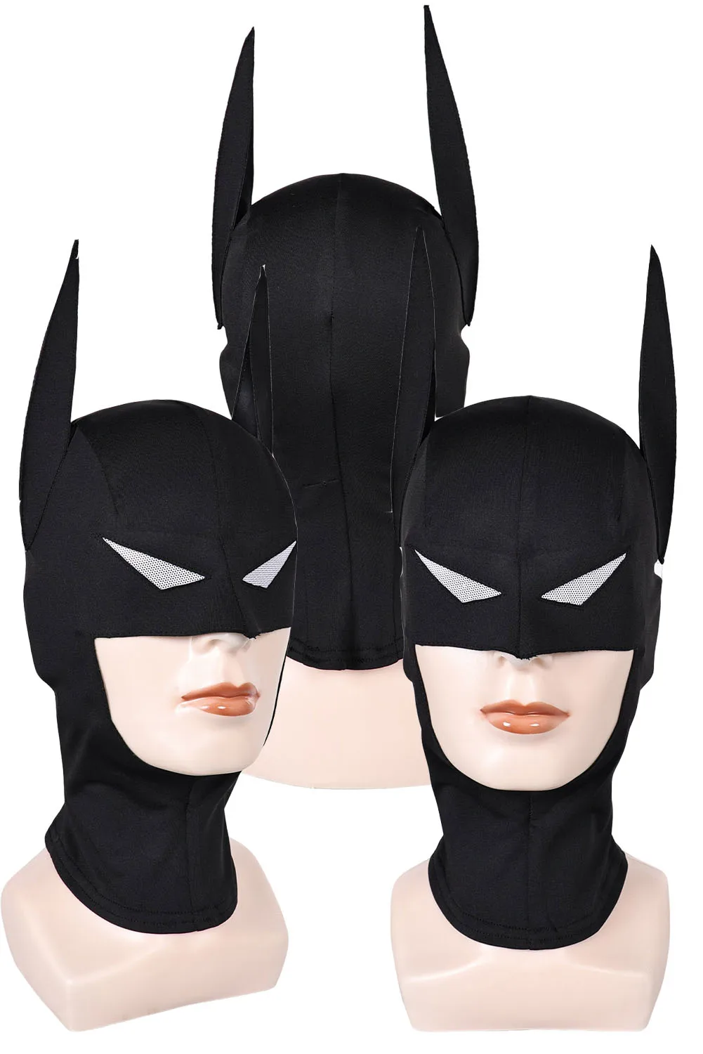 Cosplay Hats Bruce Wayne Adult Men Disguise Black Hat Headgear Costume Accessories Male Half Head Mask Halloween Prop