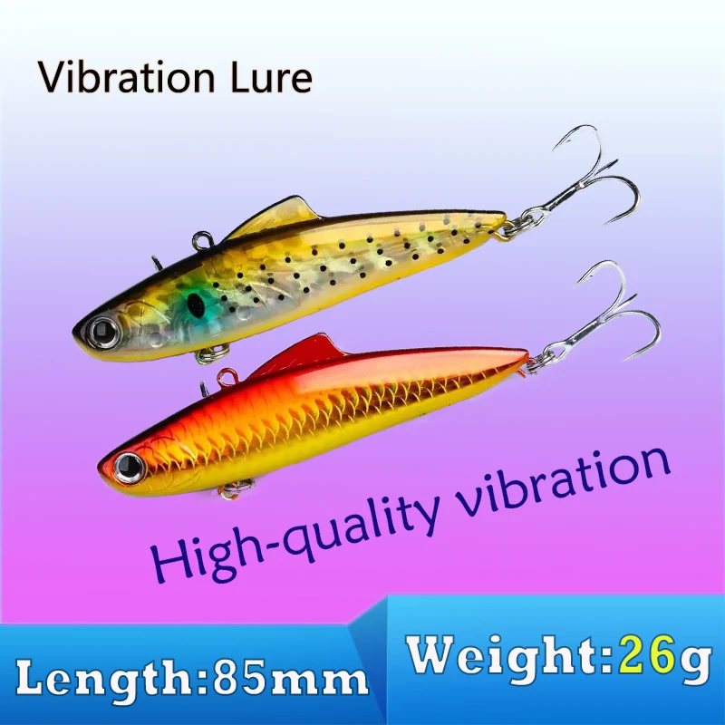 Fishing Lure 85MM 26G Rattlin Wobblers Vibration Artificial laser Bait