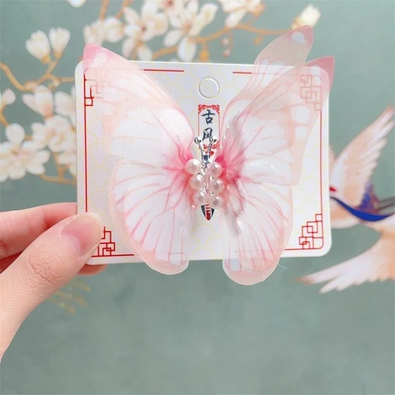 1PCS Neue Moving Traumhafte Schmetterling Baby Haarnadeln Schöne Mädchen Haar Clips Kinder Headwear Kinder Haar Zubehör – Detail 2