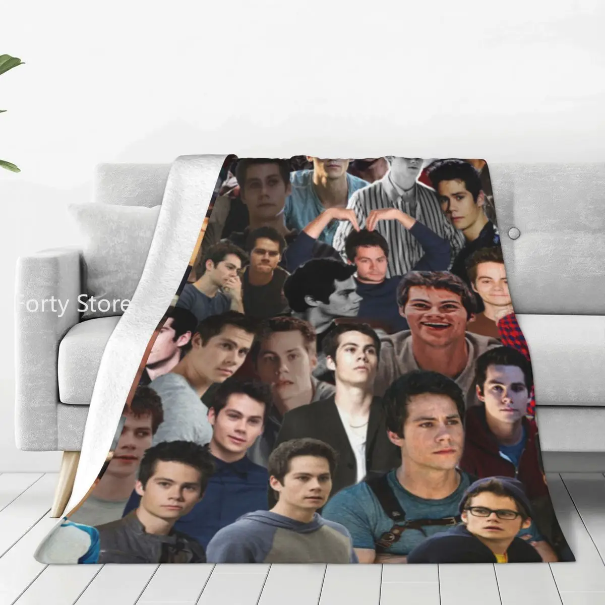 

Dylan O'brien Collage Super Soft Blanket American Singer Travel Bedding Throws Winter Cute Flannel Bedspread Sofa Bed Cover