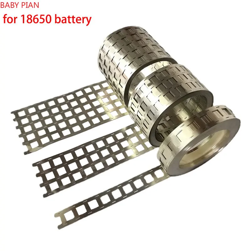 1KG 2P 4P 6P 18650 Lithium Battery Nickel Strip Nickel Sheet Spot Welding Battery Nickel-plated Steel Strip 0.15mm Nickel Strip
