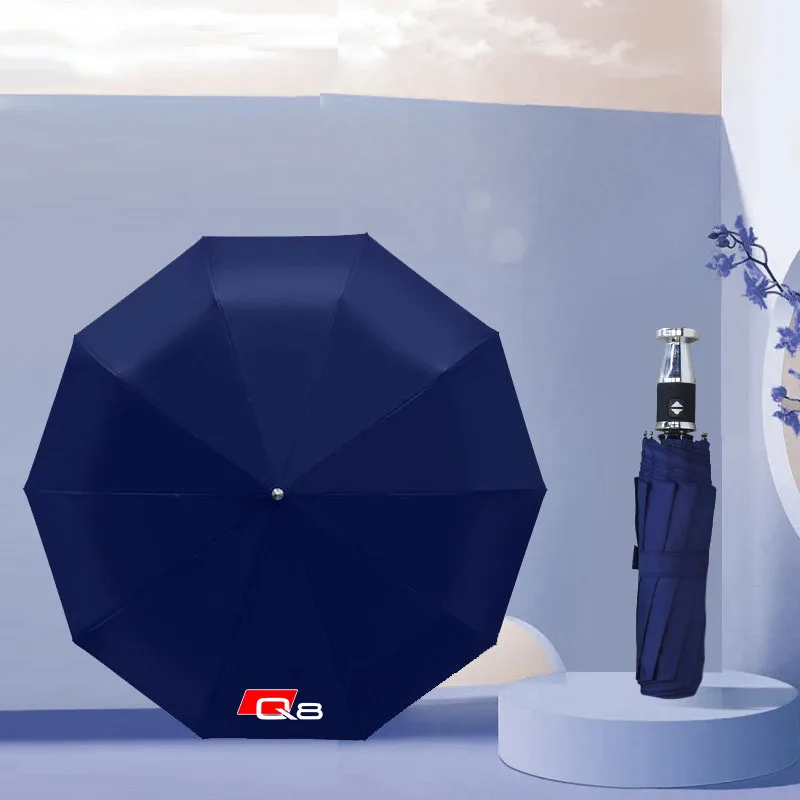 Car Folding Umbrella Portable Automatic Sunshade For Fiat AUDI Q8 Car Accessories